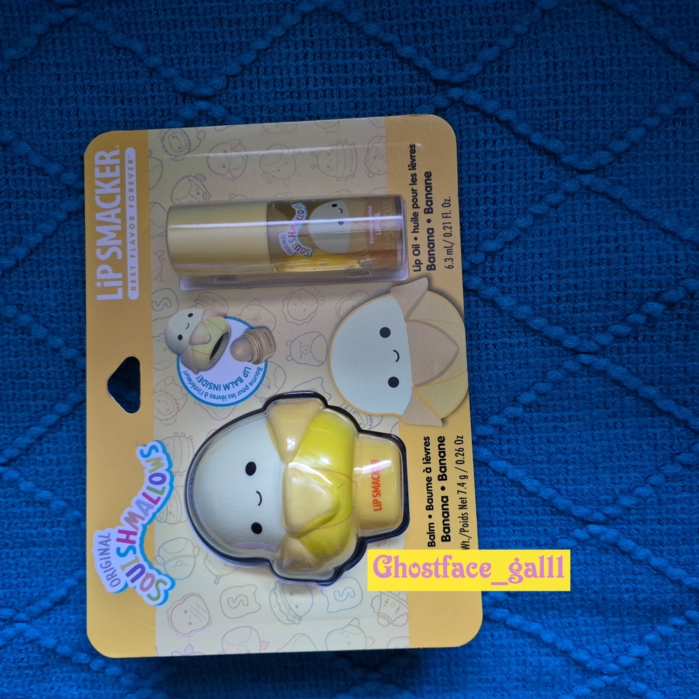 Lip SmackerXSquishmallows Junie The Banana Original Lip Balm & Gloss  Set
